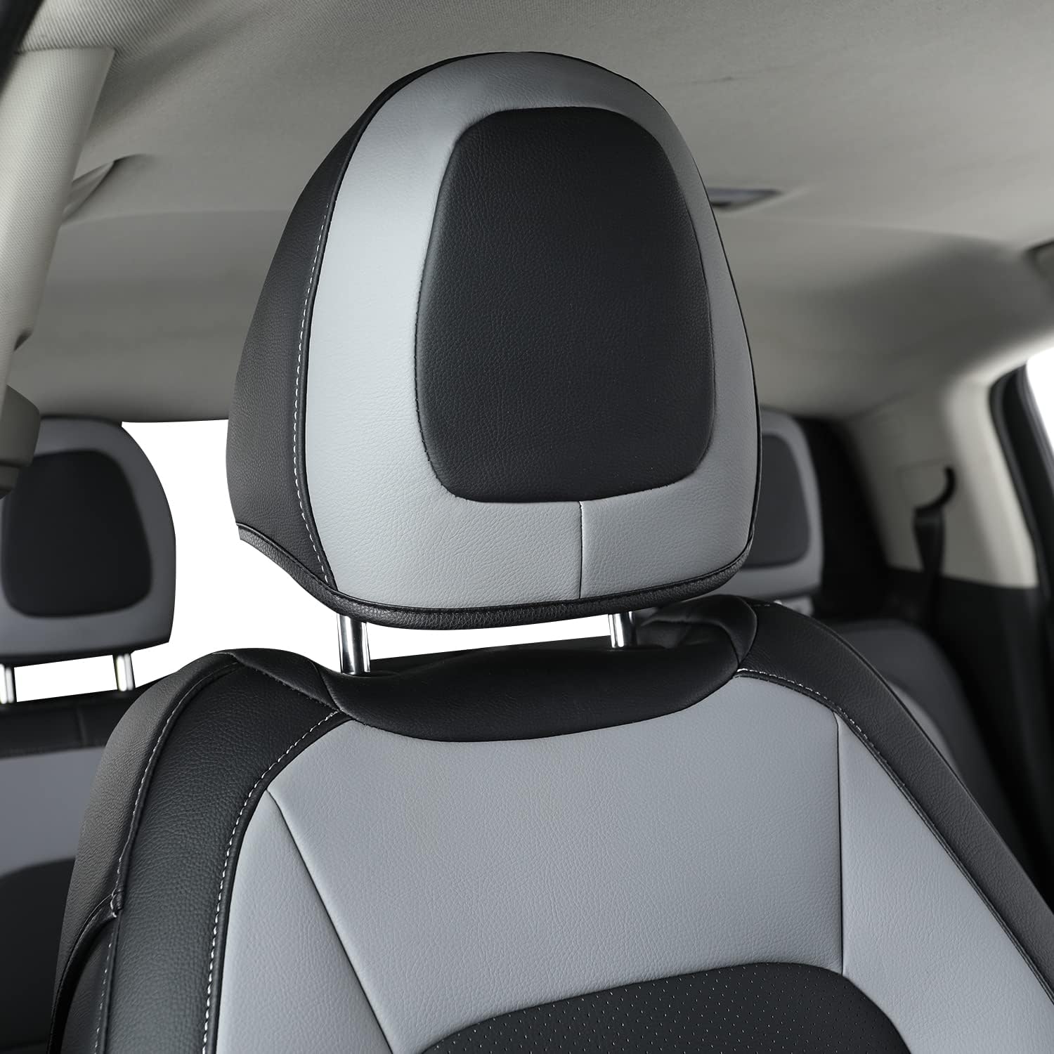 LUCKYMAN CLUB Chevy Colorado Seat Covers, fit for Colorado Canyon Crew Cab Z71 LT ZR2 Work Truck 2015-2025 with Faux Leather