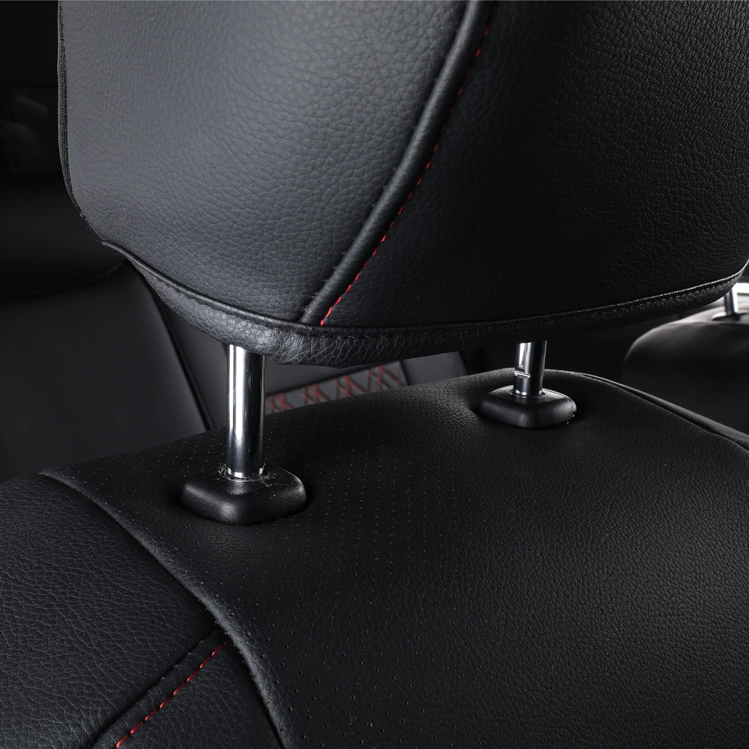 LUCKYMAN CLUB Tacoma Seat Covers, Fit for 2016-2025 Tacoma Crew Double Cab SR SR5 TRD Sport TRD Off-Road TRD PRO and SR SR5 TRD Sport TRD Off-Road TRD PRO Limited with Water Proof Faux Leather