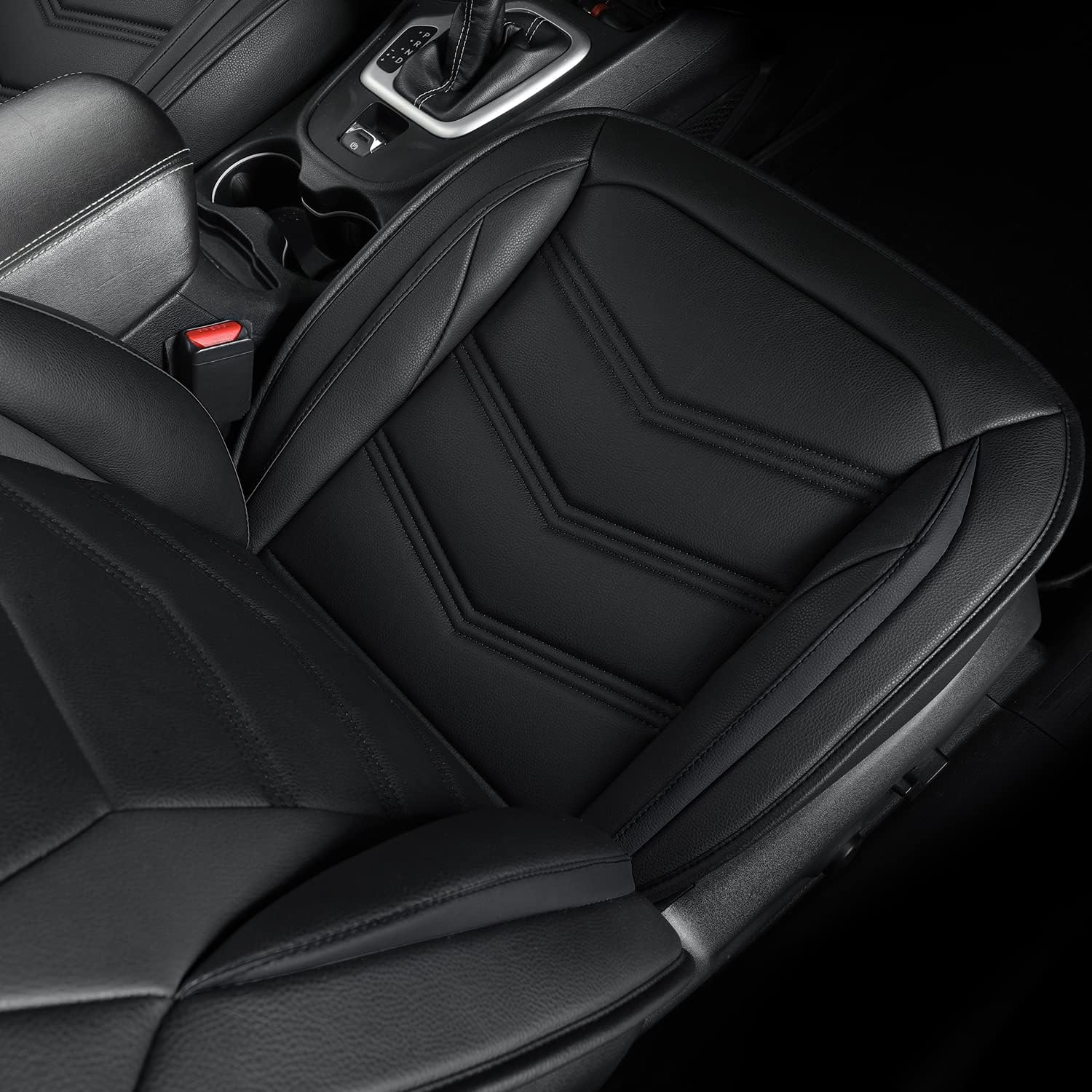 LUCKYMAN CLUB Jeep Cherokee Custom Seat Covers Fit 2014 2015 2016 2017 2018 2019 2020 2021 2022 2023 2024 2025 years Cushions with Waterproof Faux Leather Car Accessories