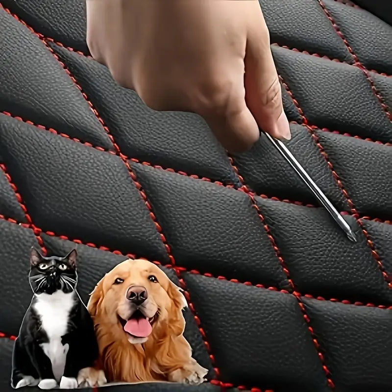 LUCKYMAN CLUB F150 Full-Set Seat Covers with Waterproof Faux Leather, Fit 2015-2025 Ford F150 and 2017-2025 F250 F350 F450