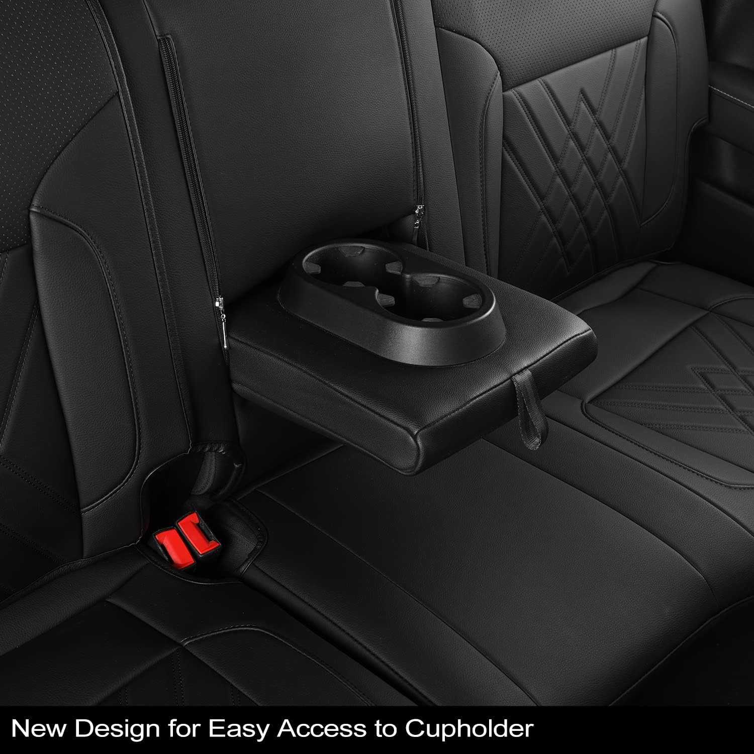 LUCKYMAN CLUB Chevy Silverado Leather truck Seat Covers 2014-2018 For1500&2500&3500HD Custom-made all-enveloped, all-season, waterproof leather