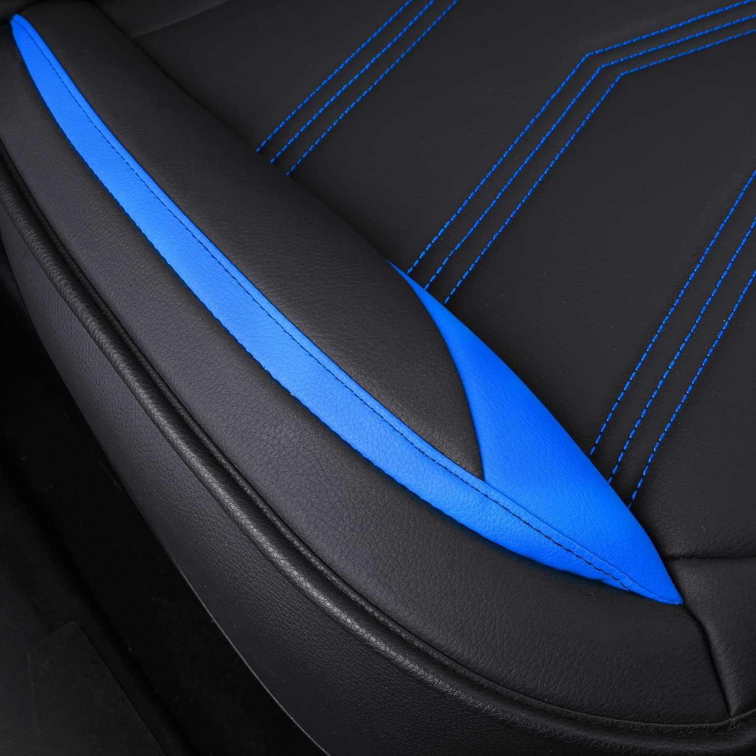 LUCKYMAN CLUB 2005-2025 Tacoma Seat Covers Full Set Waterproof leather for Tacoma Double/Crew Cab SR SR5 TRD Sport TRD Off-Road PreRunner Trims, with Waterproof Faux Leather All-enveloping, four seasons general, wear-resistant and scratch-resistant