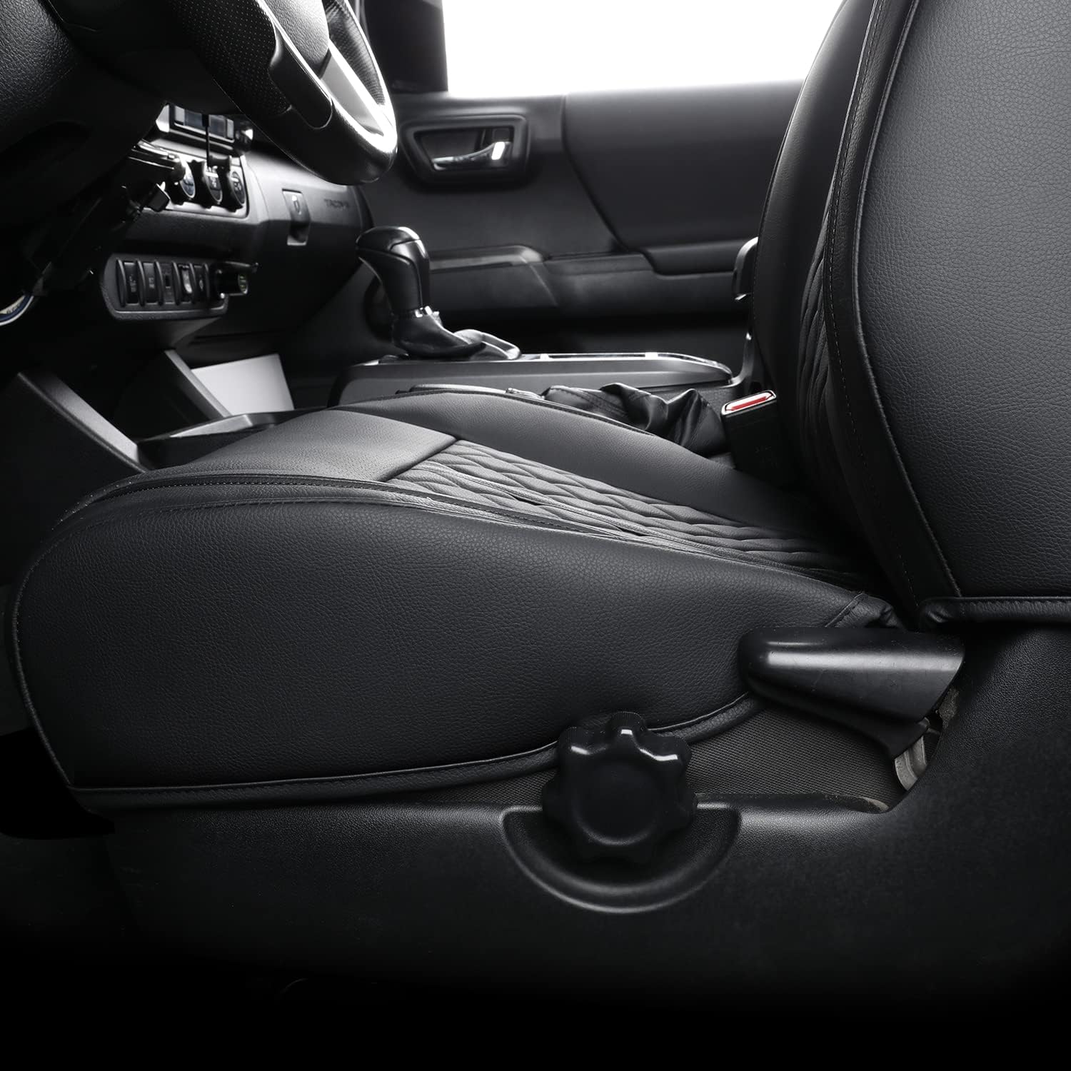 LUCKYMAN CLUB Tacoma Seat Covers Fit for 2016-2025 Tacoma Crew Cab/Double Cab with Water Proof Faux Leather