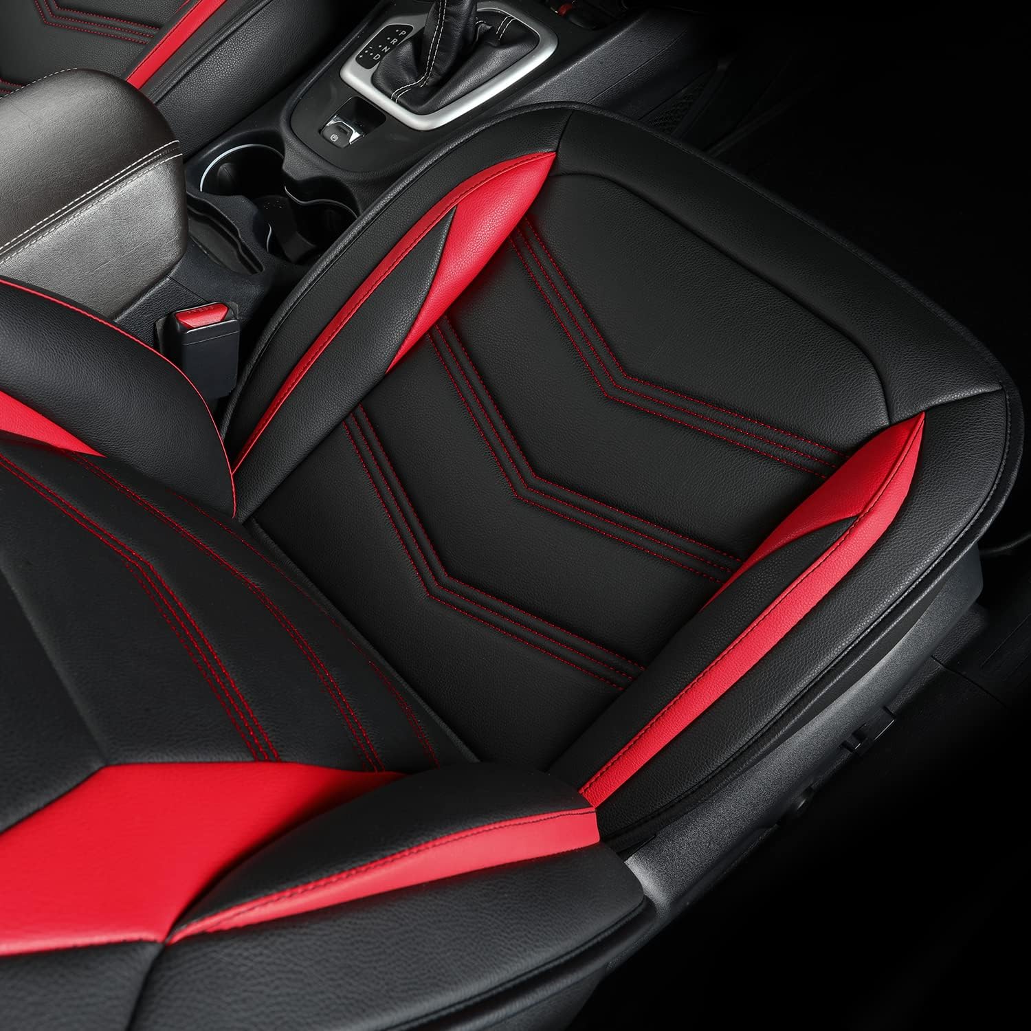 LUCKYMAN CLUB Jeep Cherokee Custom Seat Covers Fit 2014 2015 2016 2017 2018 2019 2020 2021 2022 2023 2024 2025 years Cushions with Waterproof Faux Leather Car Accessories