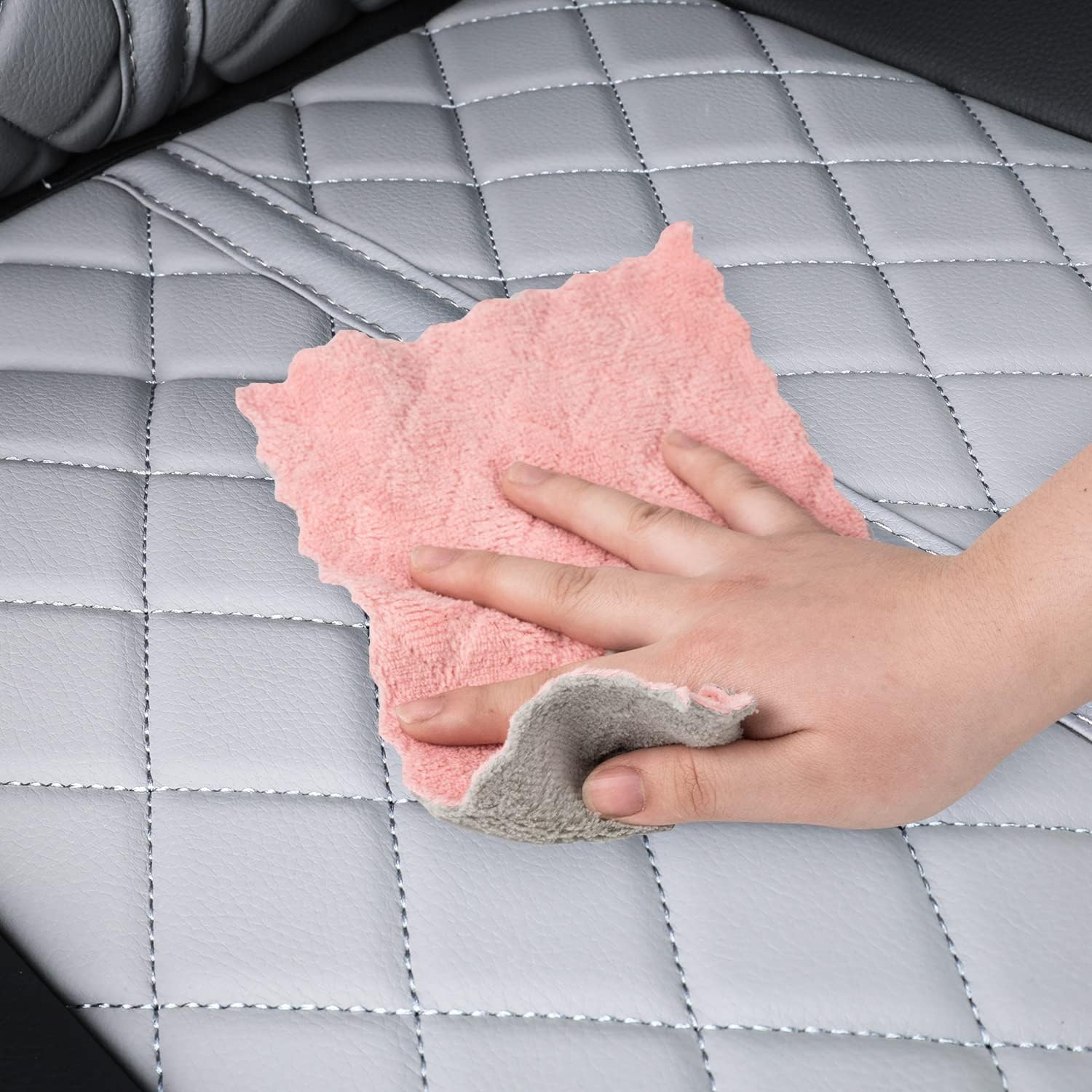LUCKYMAN CLUB Tacoma Seat Covers Fit for 2016-2025 Tacoma Crew Cab/Double Cab with Water Proof Faux Leather
