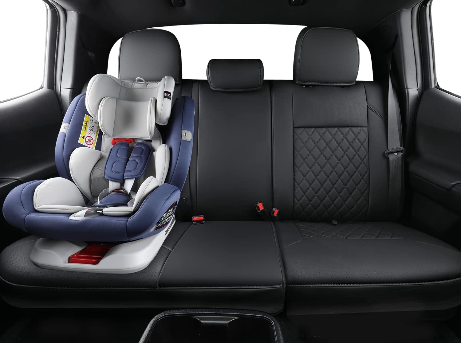 LUCKYMAN CLUB Tacoma Seat Covers Fit for 2016-2025 Tacoma Crew Cab/Double Cab with Water Proof Faux Leather