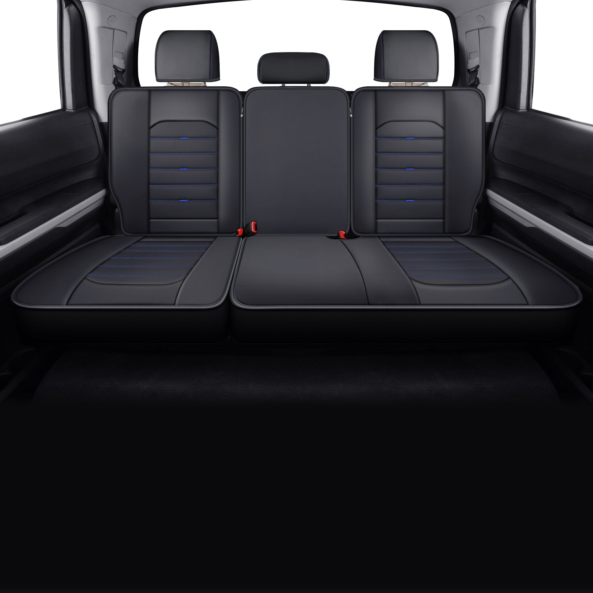 LUCKYMAN CLUB Tundra Seat Covers, Fit for 2014-2025 Tundra Crew Cab CrewMax Double Cab Regular Cab Pickup Trucks with Water Proof Faux Leather