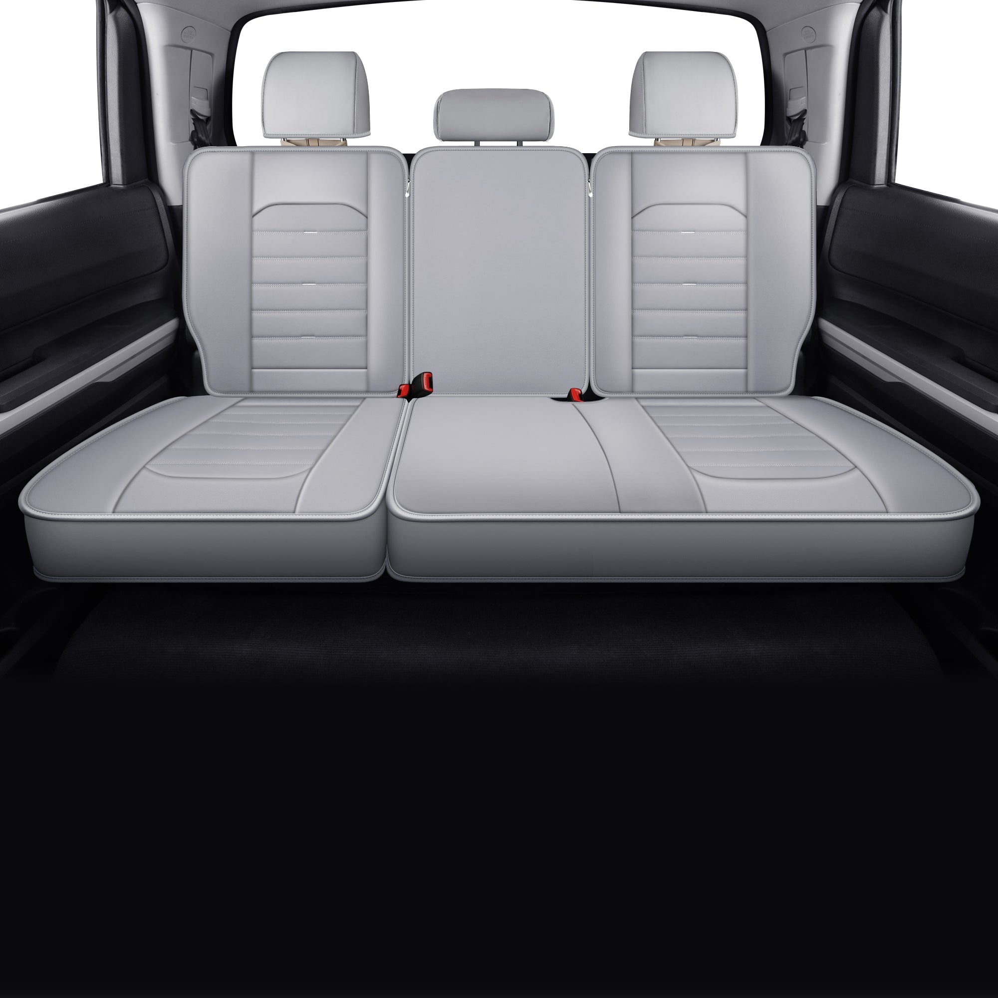 LUCKYMAN CLUB Tundra Seat Covers, Fit for 2014-2025 Tundra Crew Cab CrewMax Double Cab Regular Cab Pickup Trucks with Water Proof Faux Leather