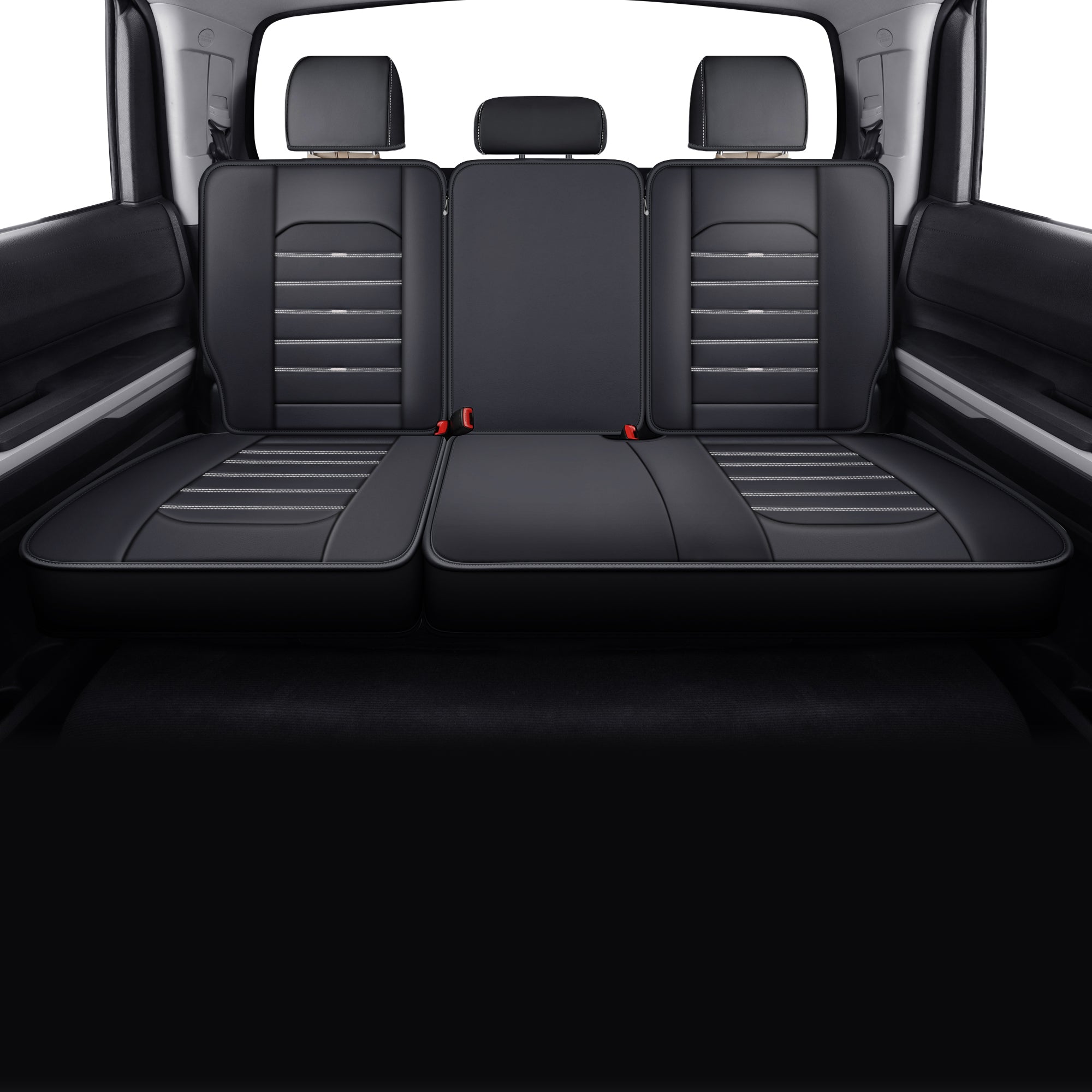 LUCKYMAN CLUB Tundra Seat Covers, Fit for 2014-2025 Tundra Crew Cab CrewMax Double Cab Regular Cab Pickup Trucks with Water Proof Faux Leather
