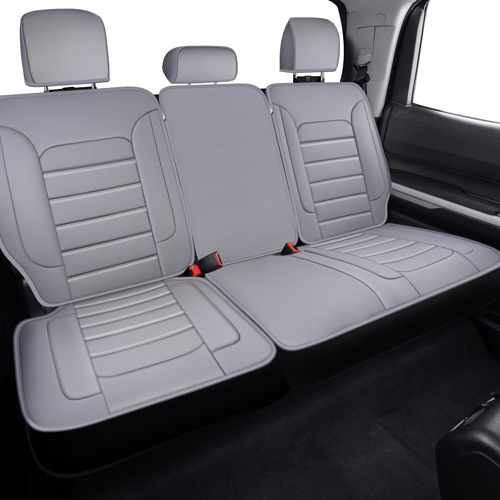 LUCKYMAN CLUB Tundra Customisation Seat Covers with Faux Leather fit for 2014-2025 Tundra Crew, CrewMax, and Double/Extended Cab; Acceptably fit for 2007-2013 Tundra pickups