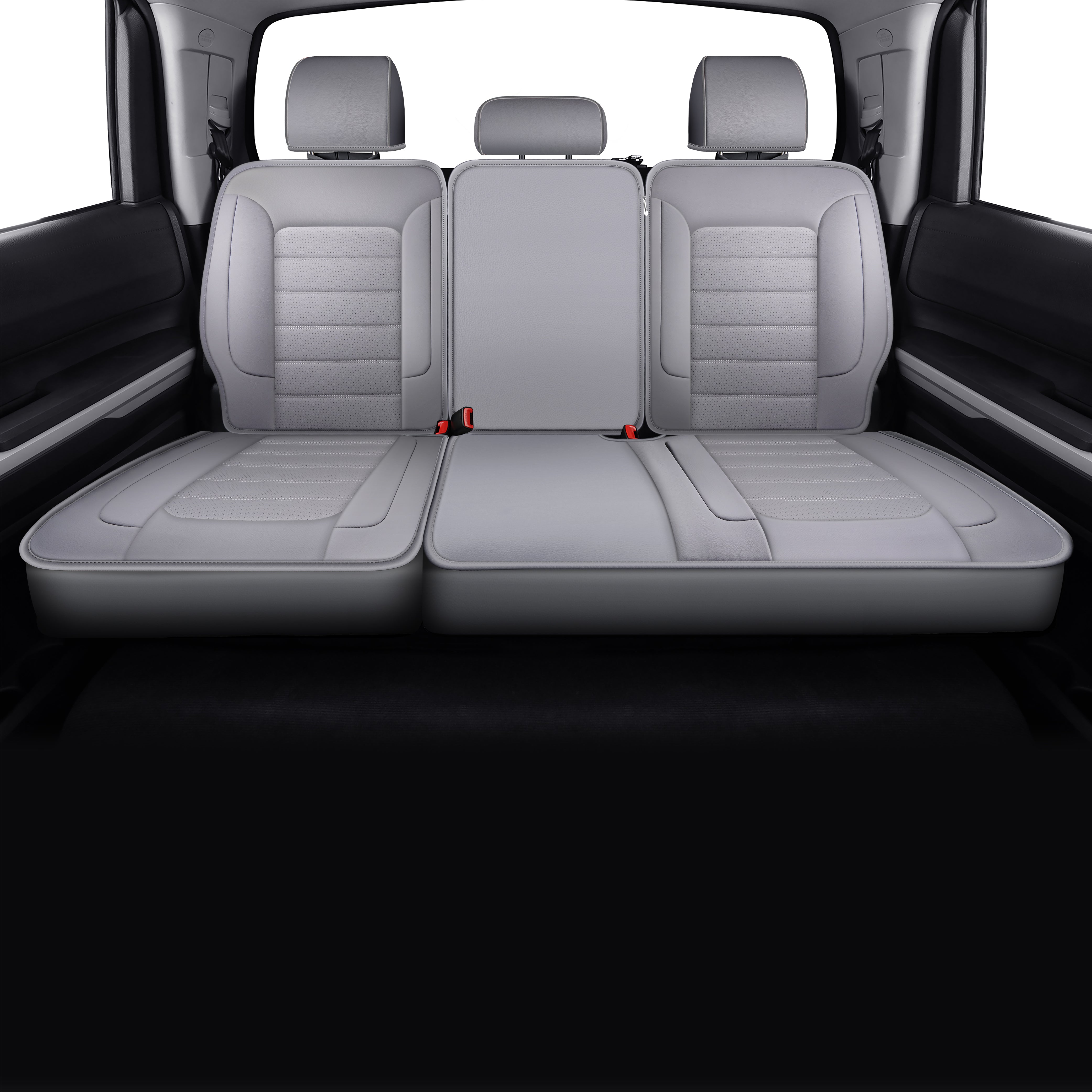 LUCKYMAN CLUB Tundra Customisation Seat Covers with Faux Leather fit for 2014-2025 Tundra Crew, CrewMax, and Double/Extended Cab; Acceptably fit for 2007-2013 Tundra pickups