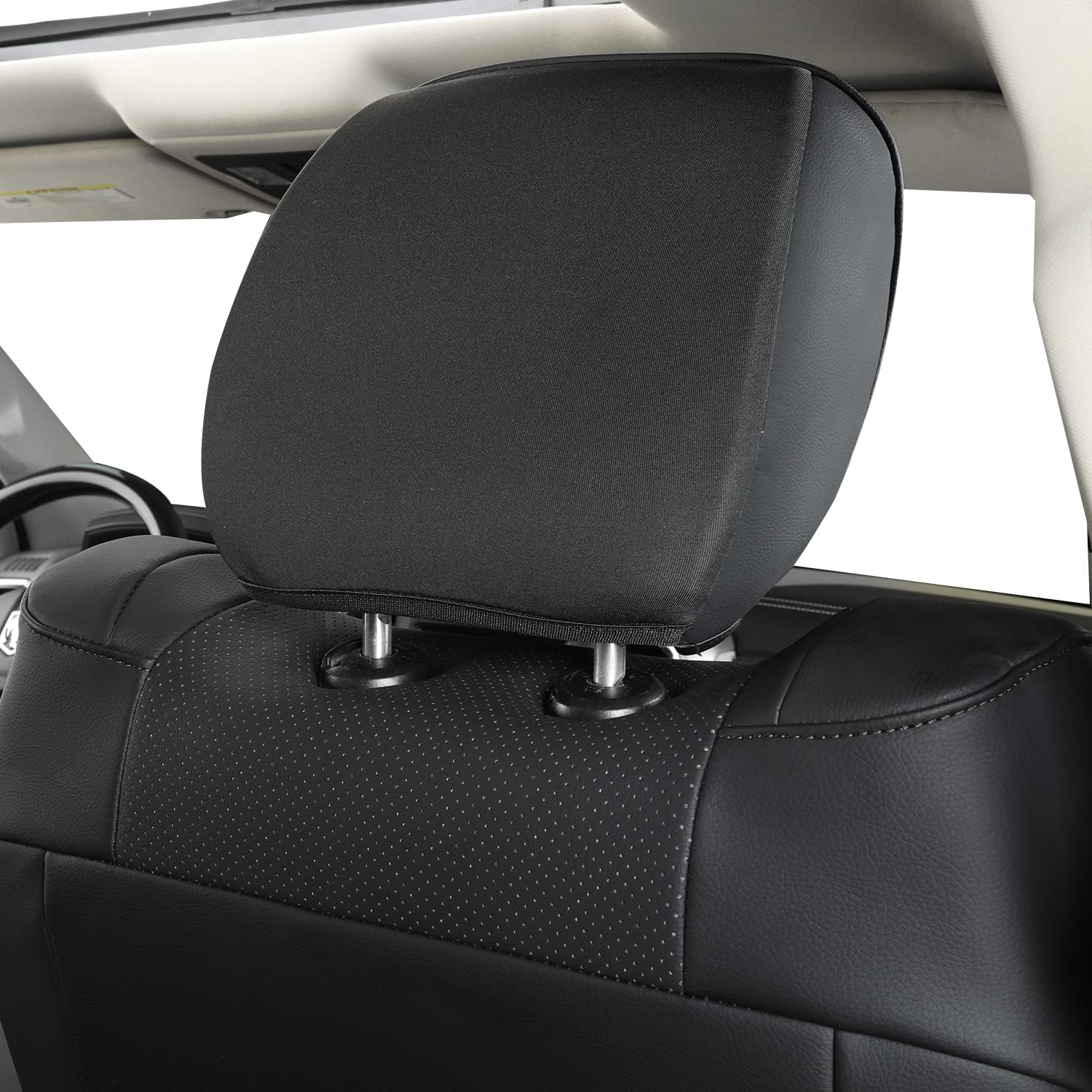 LUCKYMANCLUB Ram 1500Seat Covers,2011-2025,1500/2500/3500Crew Cab Waterproof Seat Covers FullSet, Custom Fit Ram Bighorn Laramie Limited Rebel Longhorn Pickup with 4/6 Split Rear Seat