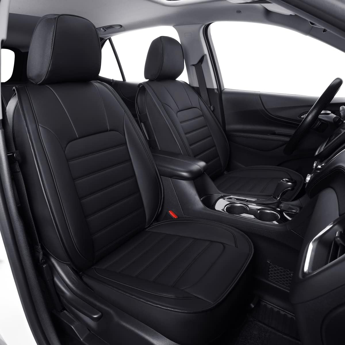 LUCKYMAN CLUB Custom Compatible with the Chevy Equinox Seat Covers 2018-2025 with Faux Leather
