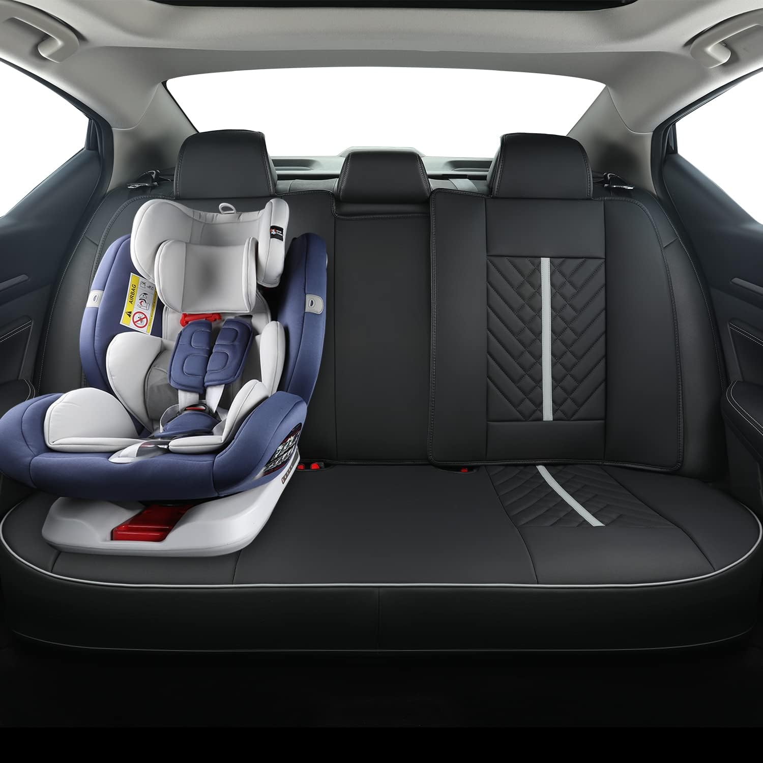 LUCKYMAN CLUB Altima Sidlokovriloj, taŭgaj por 2013-2023 Nissan Altima S SR SV SL Platena Sedan kun Akvo Prova Faŭsa Ledo 