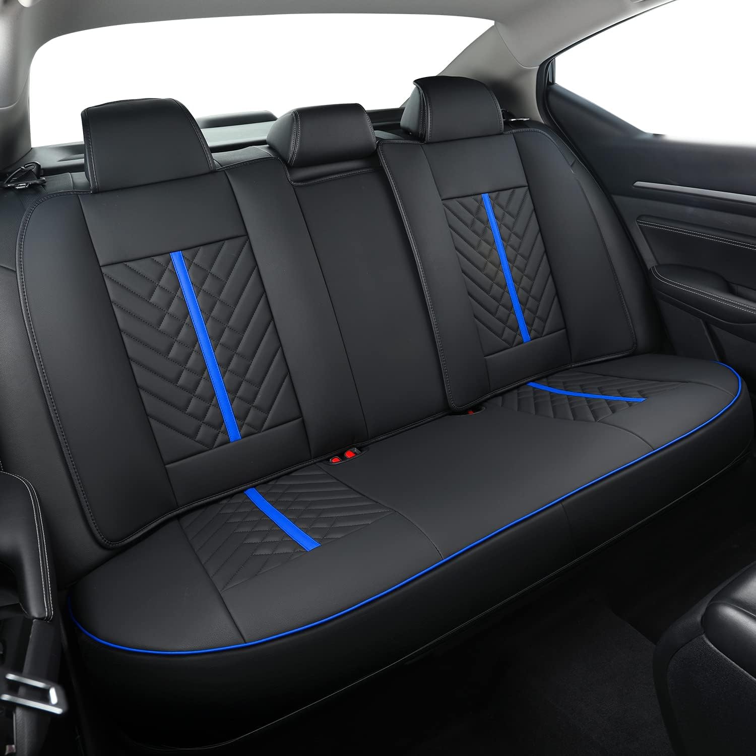 LUCKYMAN CLUB Altima Sidlokovriloj, taŭgaj por 2013-2023 Nissan Altima S SR SV SL Platena Sedan kun Akvo Prova Faŭsa Ledo 