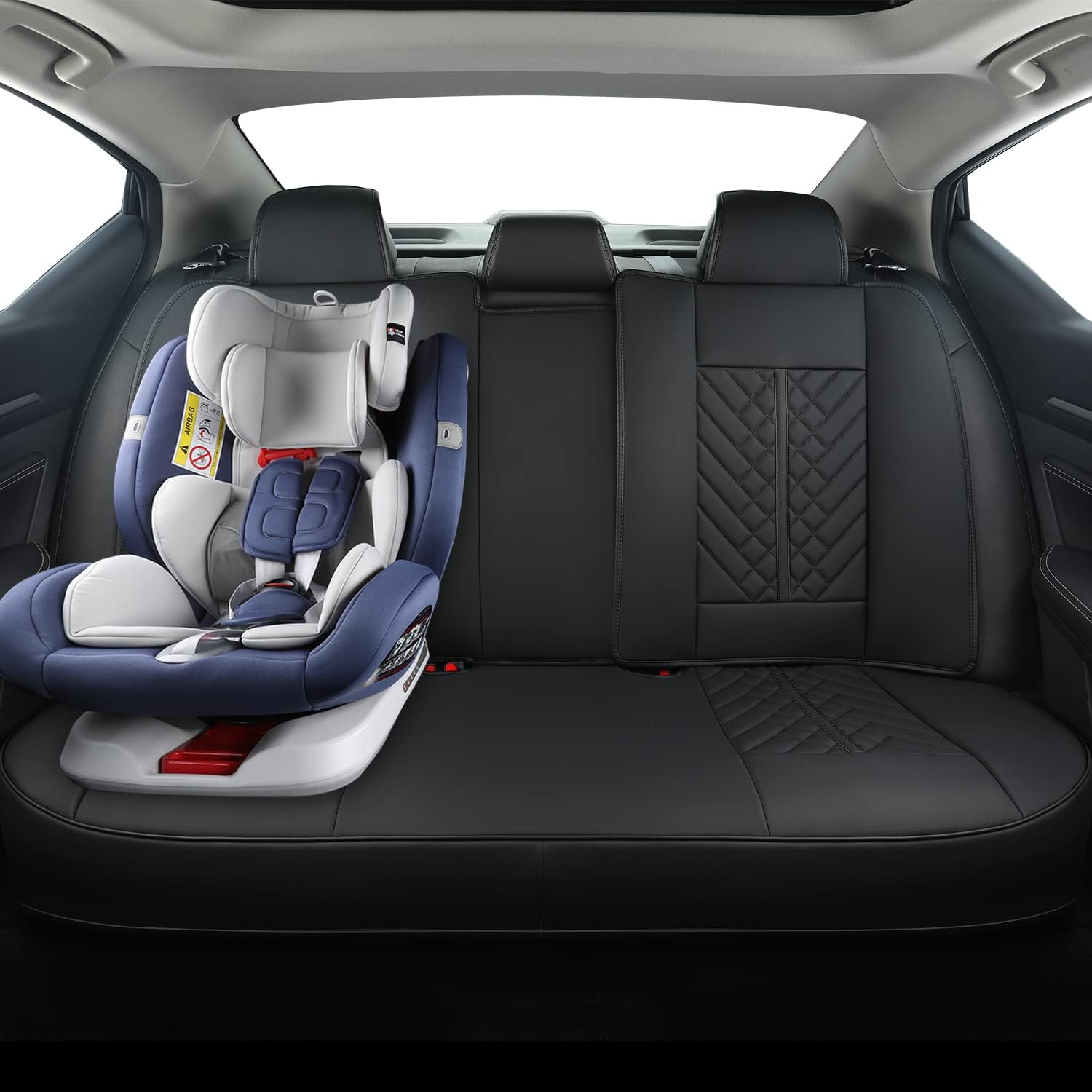 LUCKYMAN CLUB Altima Sidlokovriloj, taŭgaj por 2013-2023 Nissan Altima S SR SV SL Platena Sedan kun Akvo Prova Faŭsa Ledo 