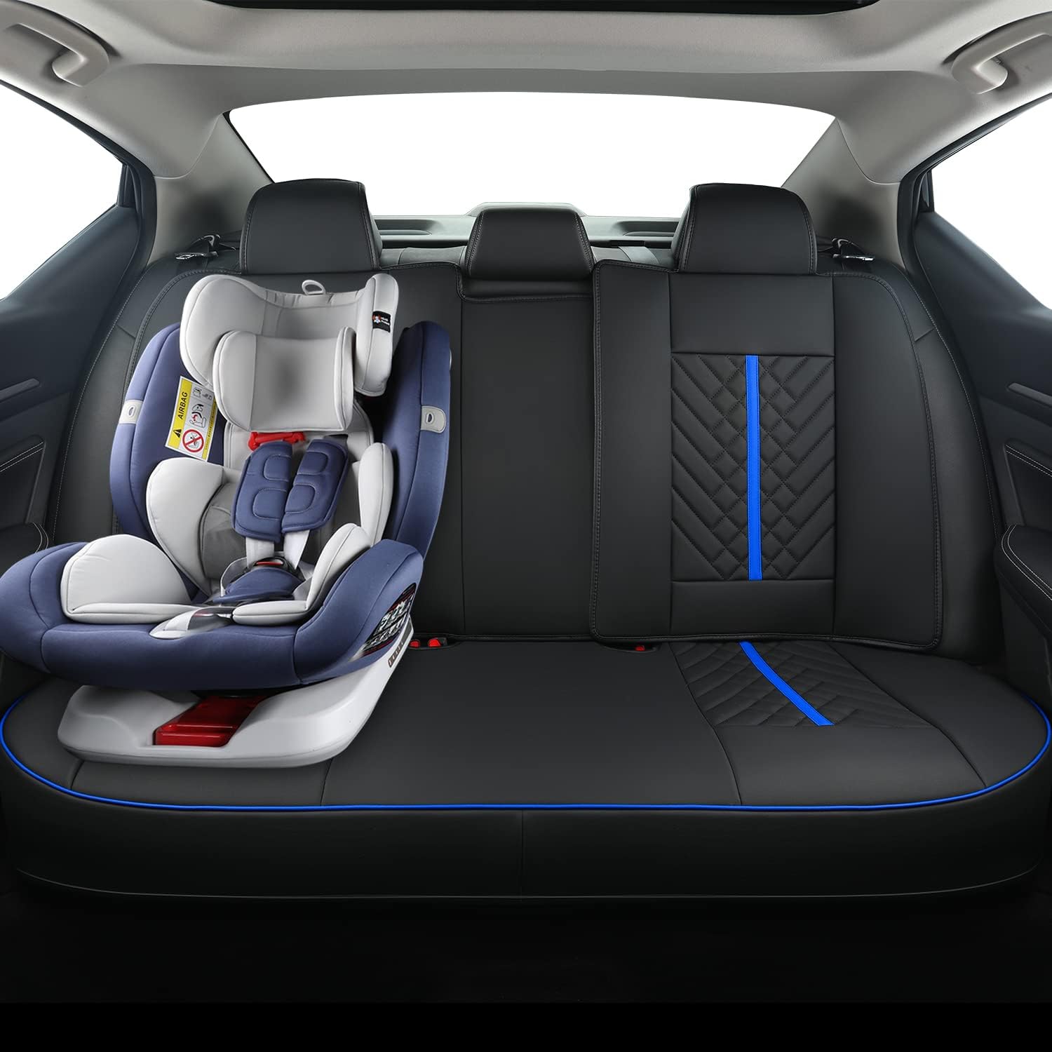 LUCKYMAN CLUB Altima Sidlokovriloj, taŭgaj por 2013-2023 Nissan Altima S SR SV SL Platena Sedan kun Akvo Prova Faŭsa Ledo 