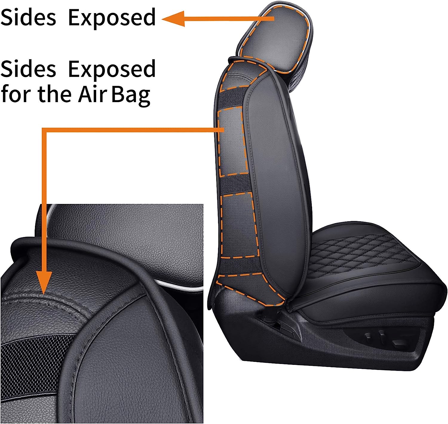 LUCKYMAN CLUB 2007-2025 GMC Sierra Chevy Chevrolet Silverado 1500 2500HD 3500HD Trail Boss Z71 Crew Double Extended Cab Waterproof Leather Truck Pickup Cuchion