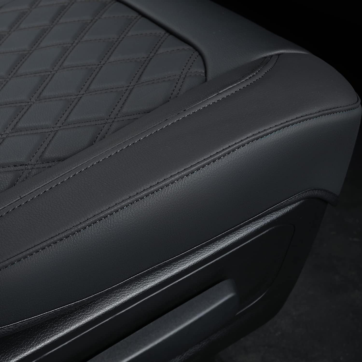 LUCKYMANCLUB Ram 1500Seat Covers,2011-2025,1500/2500/3500Crew Cab Waterproof Seat Covers FullSet, Custom Fit Ram Bighorn Laramie Limited Rebel Longhorn Pickup with 4/6 Split Rear Seat