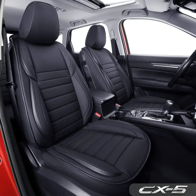 LUCKYMAN CLUB Mazda CX-5  Synthetic Leather Car Seat Cushion Protective Cover For 2016 2017 2018 2019 2020 2021 2022 2023 2024 2025