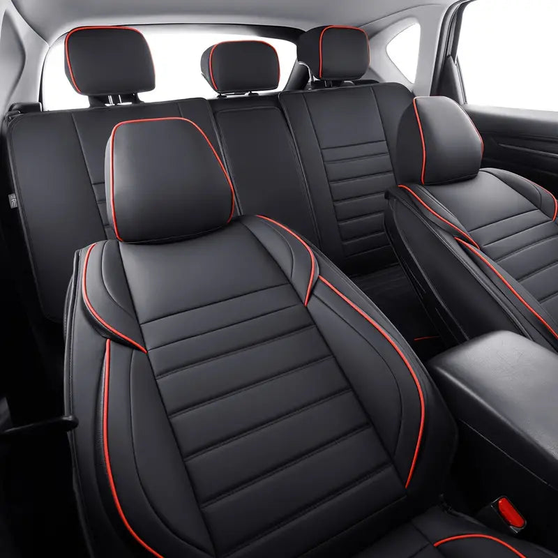 LUCKYMAN CLUB Mazda CX-5  Synthetic Leather Car Seat Cushion Protective Cover For 2016 2017 2018 2019 2020 2021 2022 2023 2024 2025
