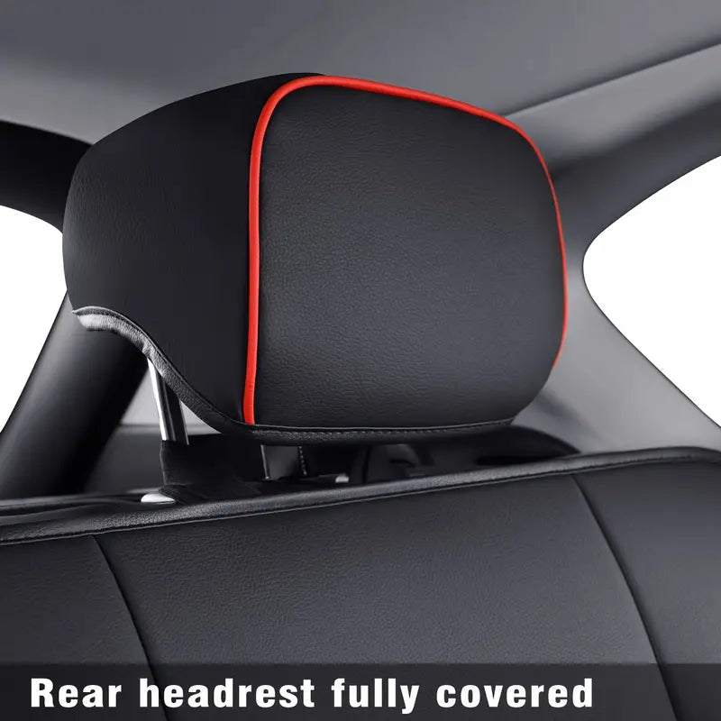LUCKYMAN CLUB Mazda CX-5  Synthetic Leather Car Seat Cushion Protective Cover For 2016 2017 2018 2019 2020 2021 2022 2023 2024 2025