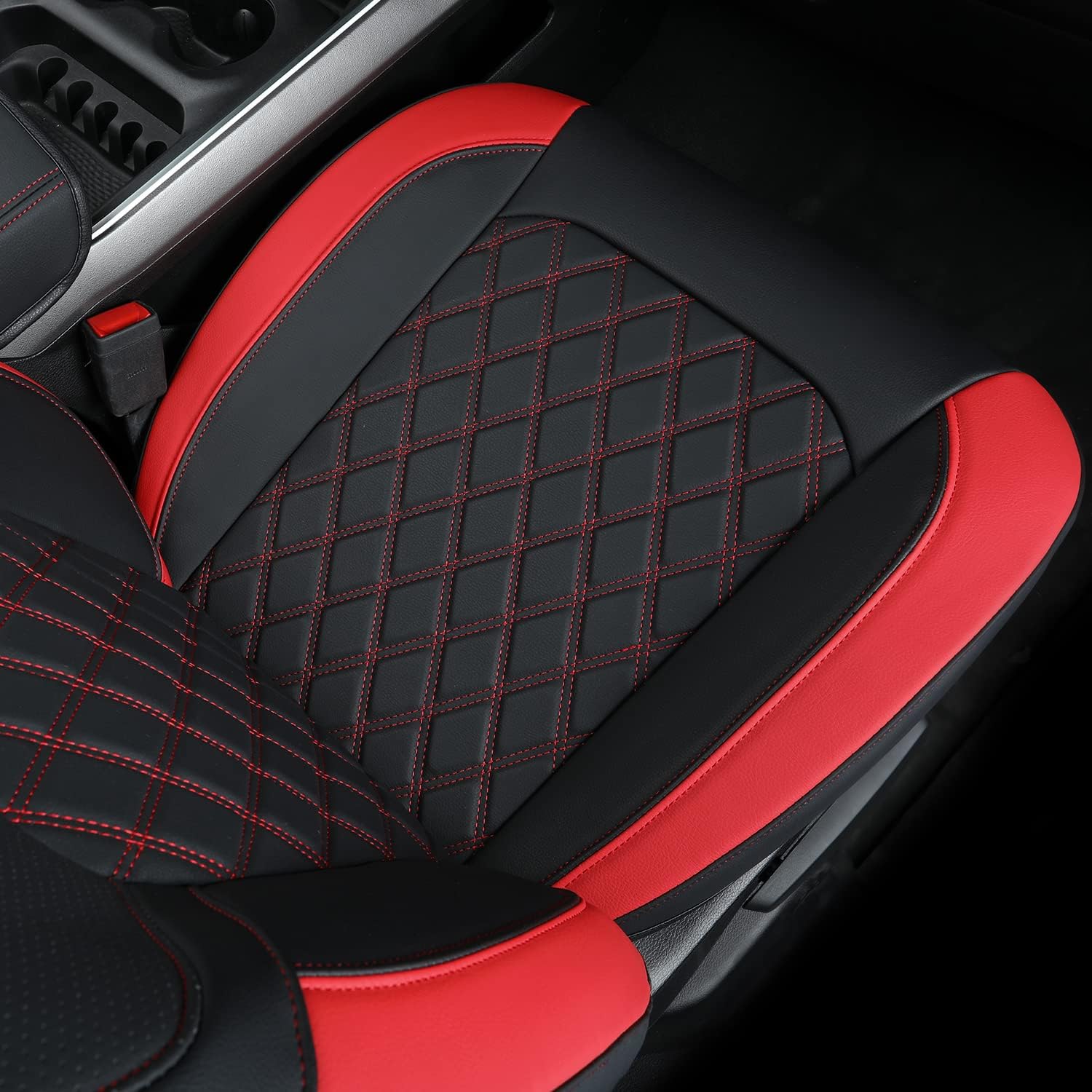 LUCKYMANCLUB Ram 1500Seat Covers,2011-2025,1500/2500/3500Crew Cab Waterproof Seat Covers FullSet, Custom Fit Ram Bighorn Laramie Limited Rebel Longhorn Pickup with 4/6 Split Rear Seat
